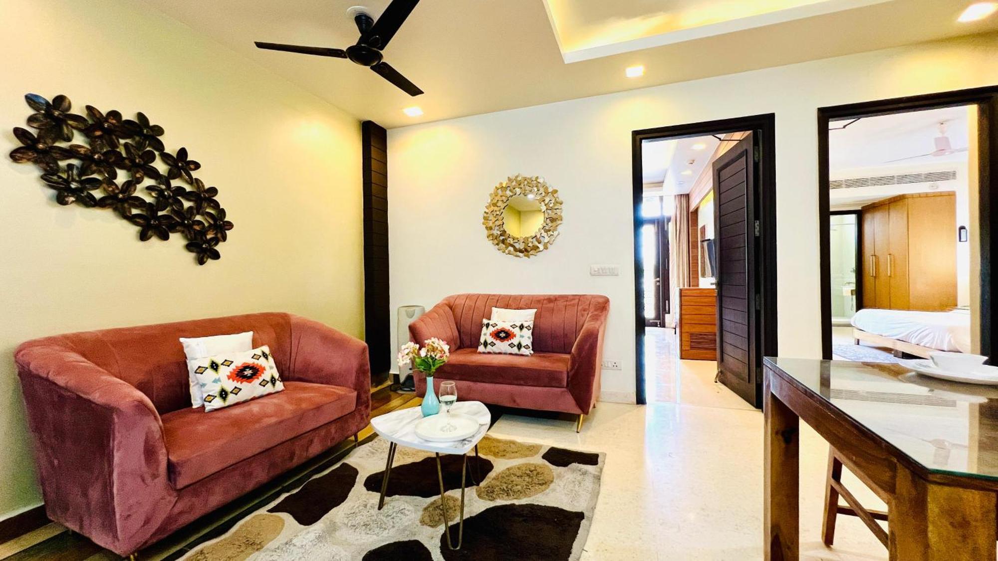 Olive Service Apartments - Greater Kailash New Delhi Luaran gambar